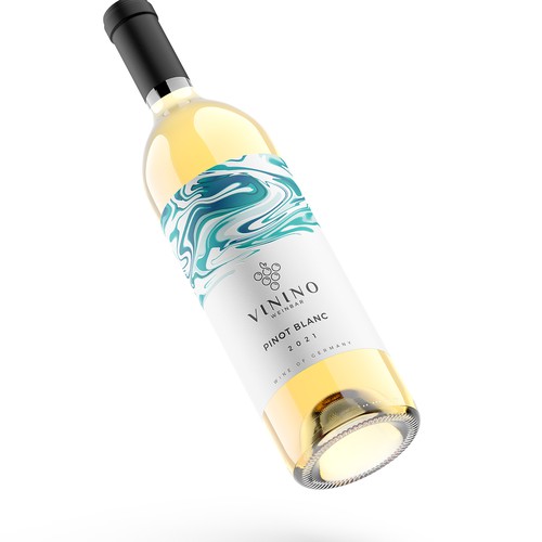 Modern label design for a house wine in a wine bar called VININO Design by Shark1@