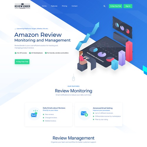 Landing page design contest entry by DesignExcellence