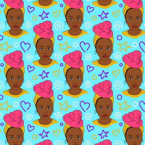 Bucket Hat Designs for Girls (black culture theme) Design by Anjelita