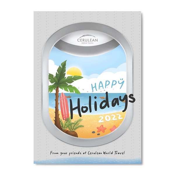 Fun Travel-themed Holiday Card Design!