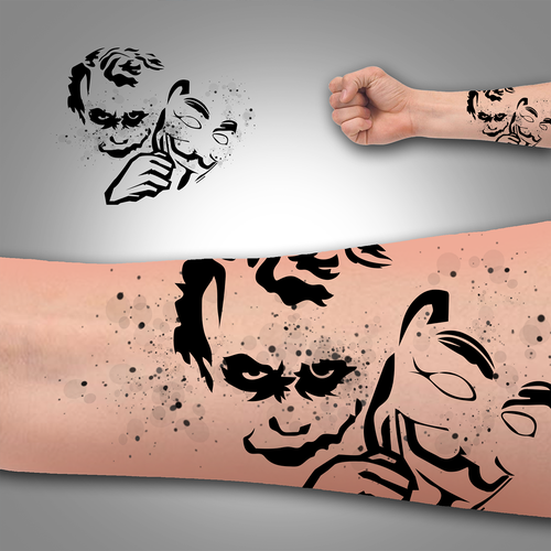 Tattoo Designs - Joker Anonymous Design réalisé par Selenova Technologies