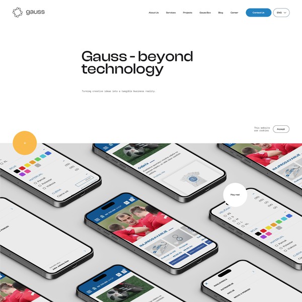 Design and Software agency - homepage design concept