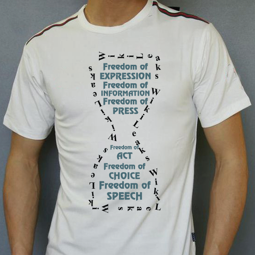 New t-shirt design(s) wanted for WikiLeaks Réalisé par Adeel Ibrahim