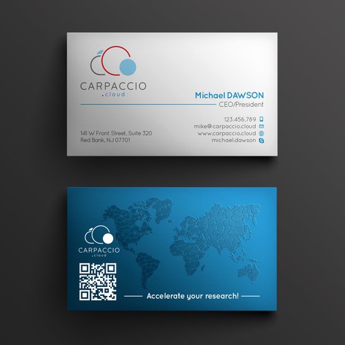 Give more muscle to research with graphic ID for CARPACCIO.cloud Design by kendhie