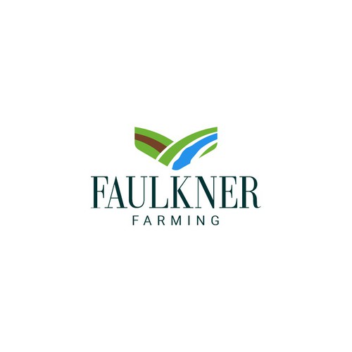 Sustainable & Regenerative Farming Logo and design work "Faulkner Farming" Design by CAIO PERON