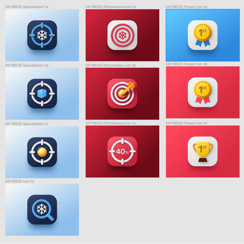 Design 10-13 icons to represent the TOP reasons to trust DR. FREEZE Design von FatihCreative