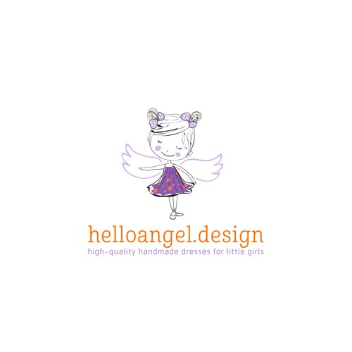 Design fun branding pack for little girl's dress brand (logo, biz card, clothing tag, shopping bag)-ontwerp door nemax