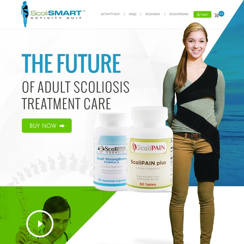 Scolismart Scoliosis Activity Suit Website Web Page Design Contest 99designs