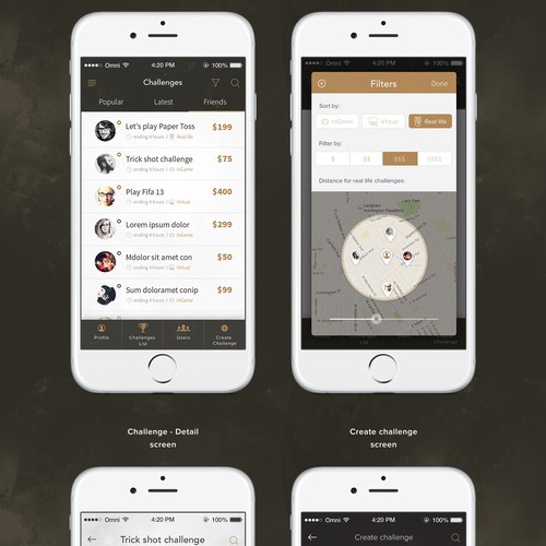 Challenge App Design by Ennomany