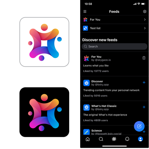 For You social media algorithm icon (app icon) Design von coi