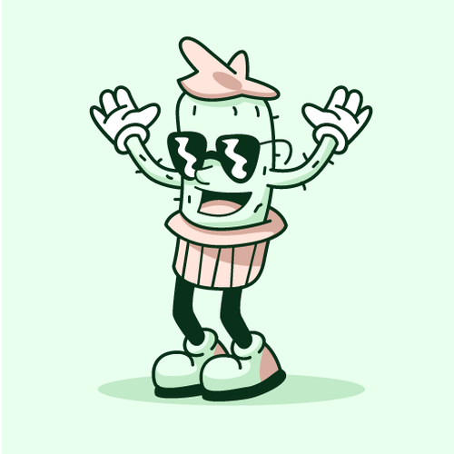 Illustrated Character Logo for Newsletter Design by AdriánKG