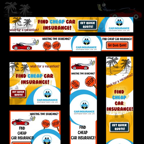 Create The Next Banner Ad For Car Insurance Comparison Wettbewerb In Der Kategorie Werbebanner 99designs