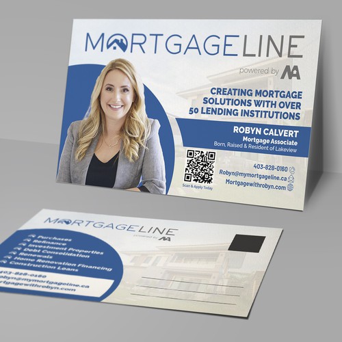 Design Postcard for Mortgage Broker por TheThreeMedia