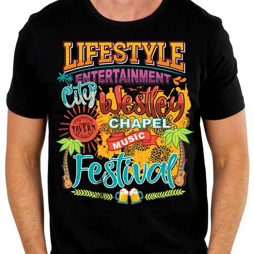 Music festival t-shirt art word | Clothing or apparel contest | 99designs
