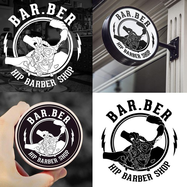Design by jbcreativez titled "Bar.ber logo"
