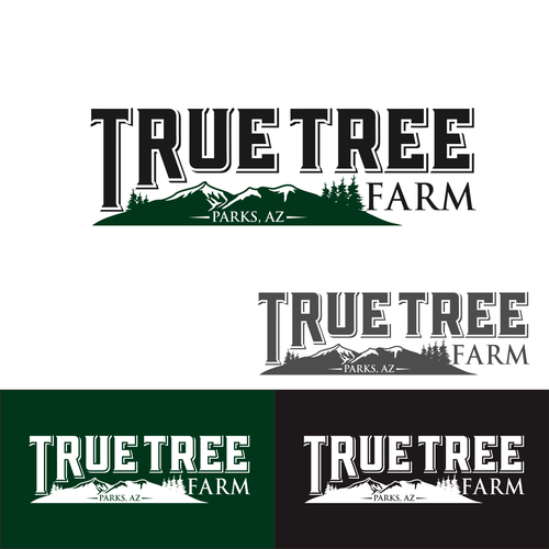 Organic logo for high elevation tree farm in Arizona. Design by Brainstorming_day