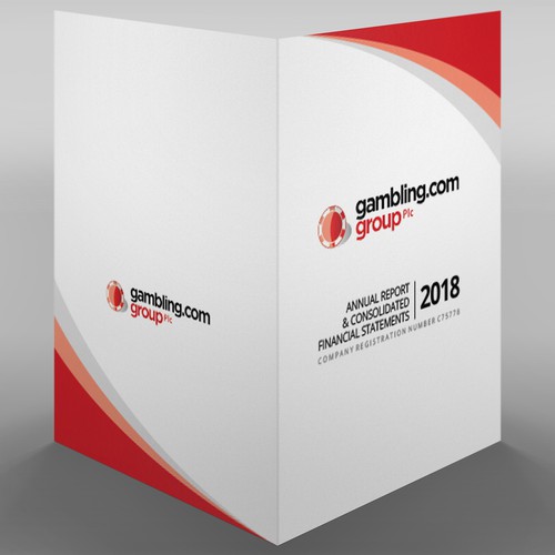 Annual Report Cover for Gambling.com Group Design by Xnine