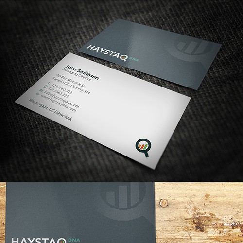 Design a business card for creative big data consulting firm Design by conceptu