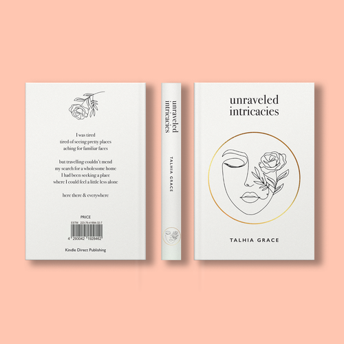 Create an authentic book cover for a collection of poems Design by DINJA