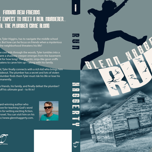 Create an awesome book cover for a middle-grade boys adventure story, Run! Design by RoseannaWhiteDesigns