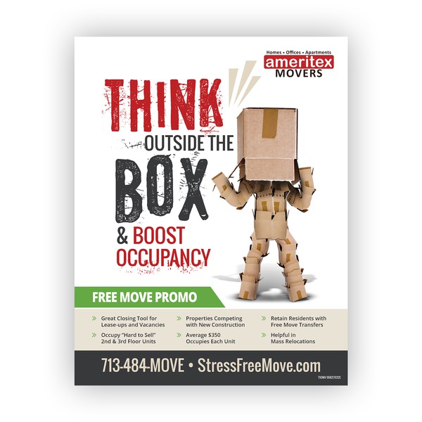 Design by creati>e.SB titled "Promotion Flyer - Ameritex Movers"