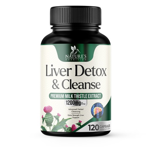 Natural Liver Detox & Cleanse Design Needed for Nature's Nutrition Design réalisé par UnderTheSea™