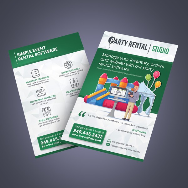 Design by 4rtmageddon™ titled "Redesign business flyer to 4x6 postcard"