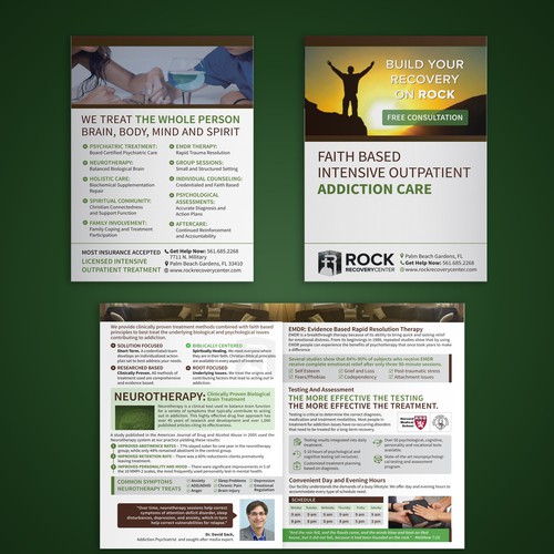 Addiction Treatment Brochure -- Guaranteed Contest Design by Julia S.