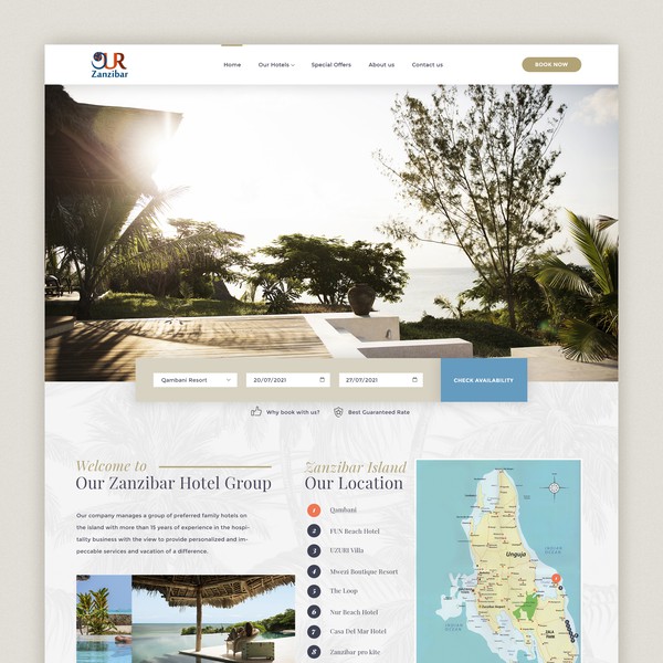 New Website Design & Development for www.our-zanzibar.com