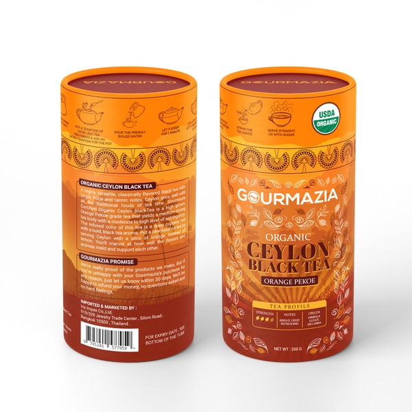 Ceylon Black Tea Canister Design