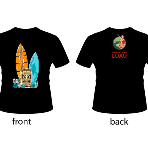 Create A Shirt Souvenir For The Hottest Luau In Hawaii Design réalisé par Janzi