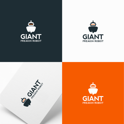 Minimalist, Classy Giant Robot Logo Wanted Diseño de BrandingDesigner