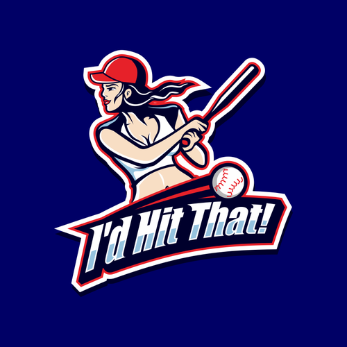 Fun and Sexy Softball Logo Design by bloker
