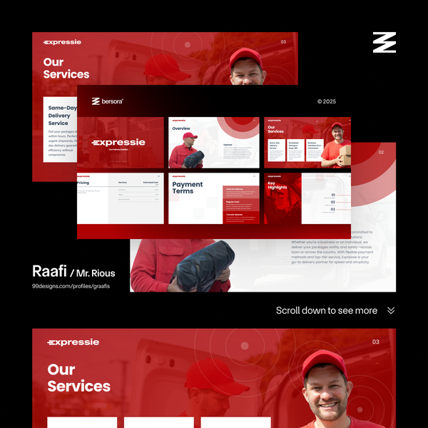 Expressie Express Pitch Deck & Powerpoint Presentation Design