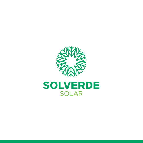 Clean logo for solar company Design by Diseño68