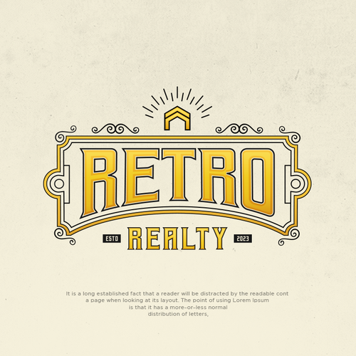 Retro company specializing in vintage customer service, quality, and value. Design by Grafik Flame