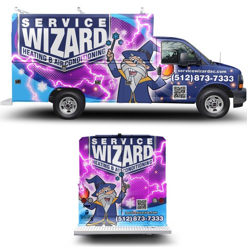 HVAC Service Van Wrap Design Design by ssrihayak