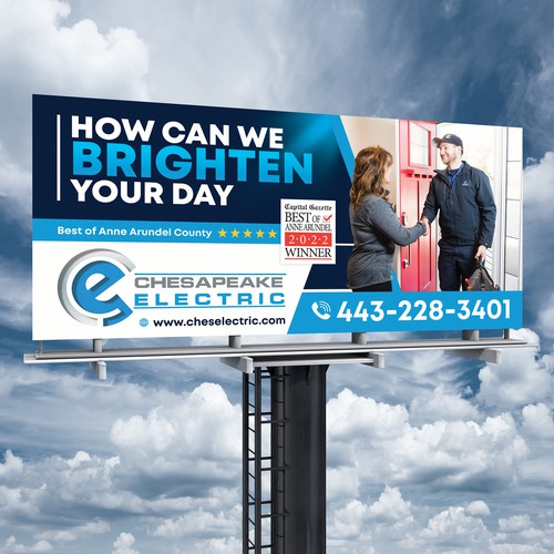 Chesapeake Electric Billboard Design by SoftSkills