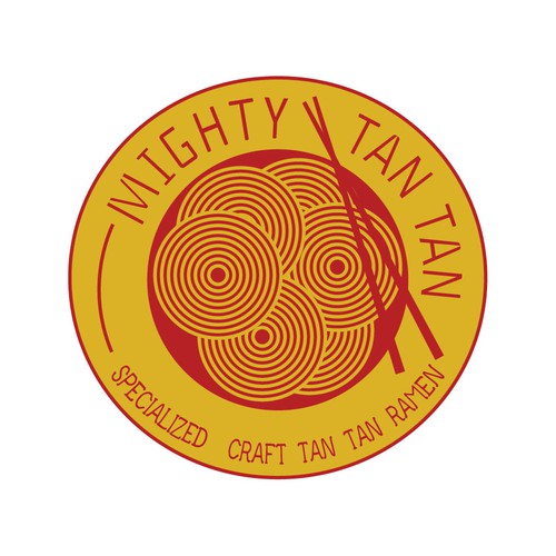 Japanese Tan Tan Ramen Shop Logo Design by Brainroot