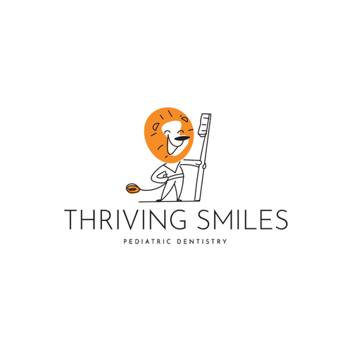 Looking for a modern, edgy, colorful pediatric dental logo that incorporates a lion. Professional yet fun. Does this exi Design by DaliaKK