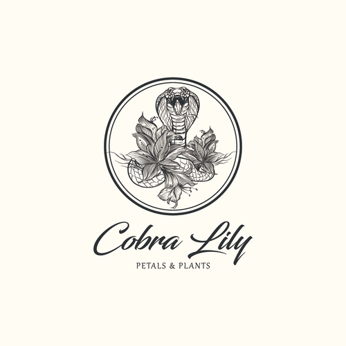 Design a hot logo for my floral company Cobra Lily Design by Rosalie999