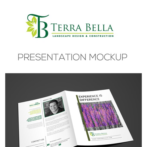 Create an upscale brochure for Terra Bella Landscape Architecture Design by Nandita Pal