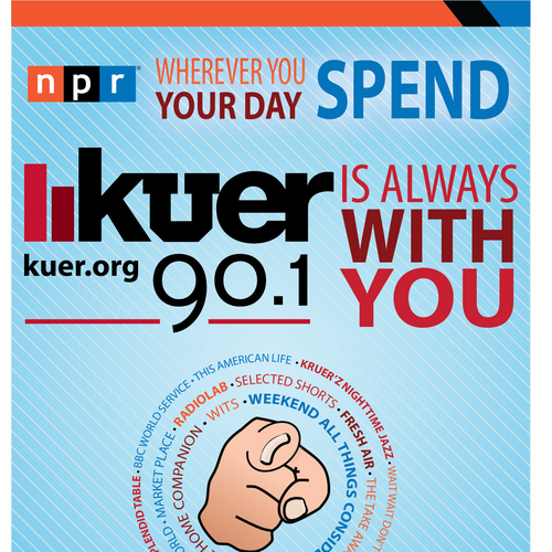 Create a bold and smart advertisement for KUER 90.1 デザイン by crushfade