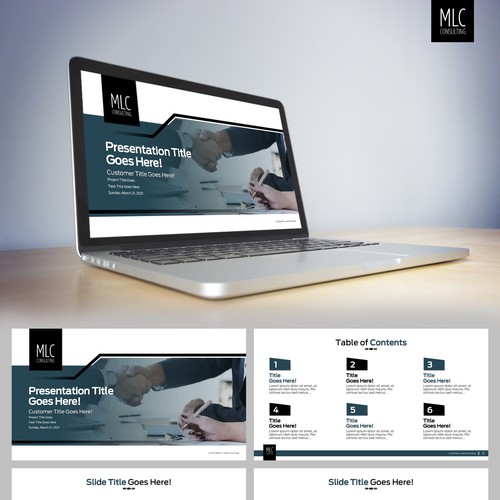 PowerPoint template contest entry by Wisden