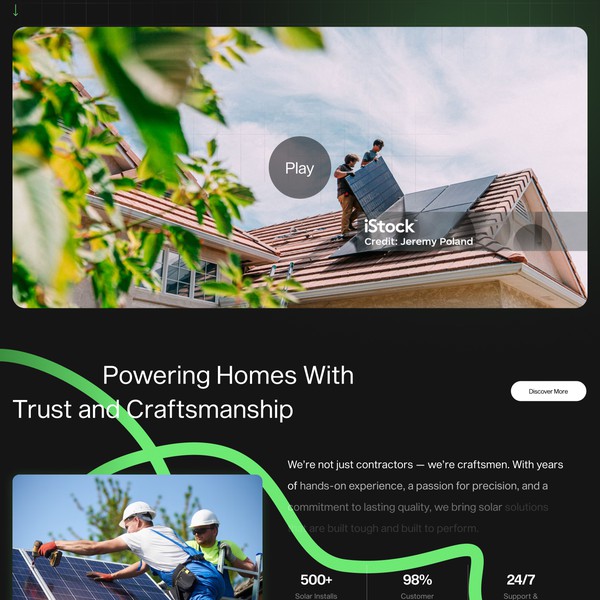 Design by Deeya.design™ titled "Renewal Energy Website"