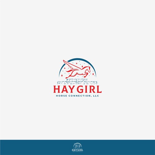 High flying horse showing athleticism - Go GET THEM ATTITUDE to sell Hay on website Design by BANGSART !