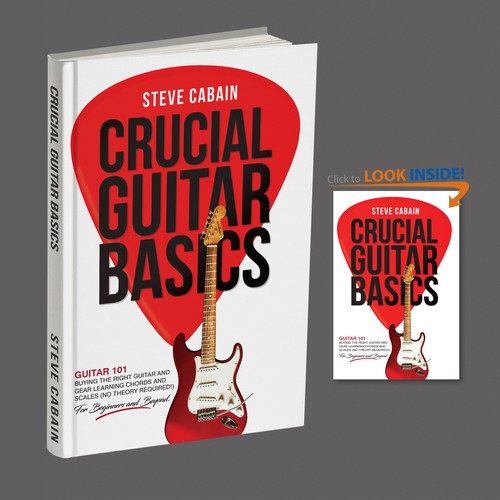 Need a powerful and eye catching design for a book about guitar. Design by BeyondImagination