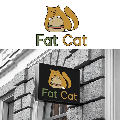 Fat Cat Design by Irina Ra