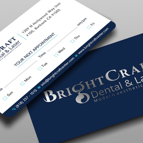 Modern Dental and Medical SPA business card Design by prosenjit_P