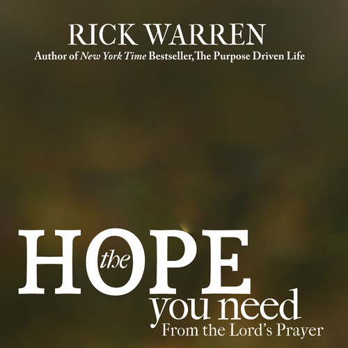 Design Rick Warren's New Book Cover Diseño de stemlund